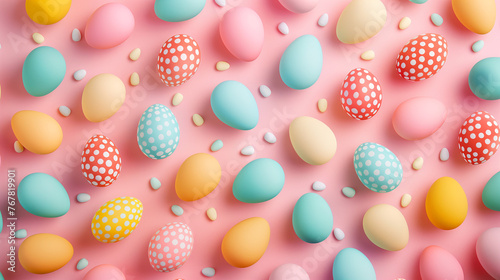 Festive Easter Egg Seamless Pattern