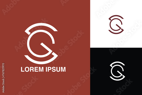 GS, SG, G, S, Abstract Letters Logo monogram