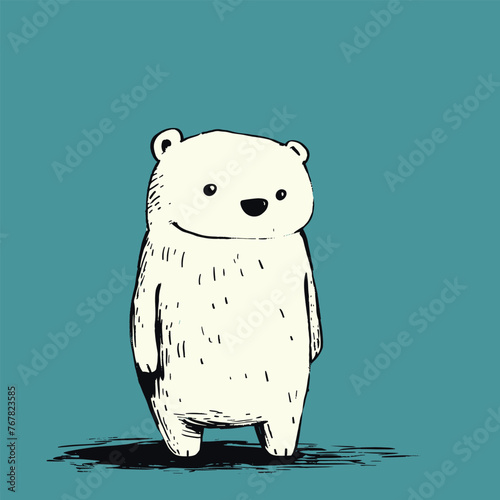 An adorable bear illustration 