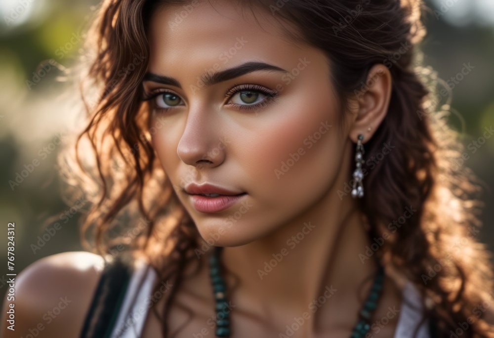A Portrait Of Breathtakingly Gorgeous, Exotic, Beautiful Woman.
A Portrait Of Breathtakingly Gorgeous, Exotic, Beautiful Woman.