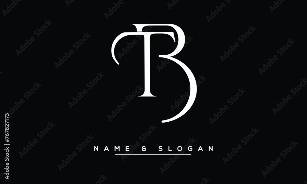 TB, BT, T, B Abstract Letters Logo Monogram TB, BT, T, B Abstract Letters Logo Monogram