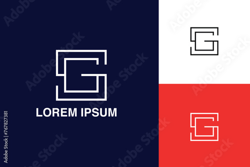 GS, SG, G, S, Abstract Letters Logo monogram