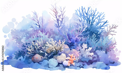 coral in the sea-generative aI