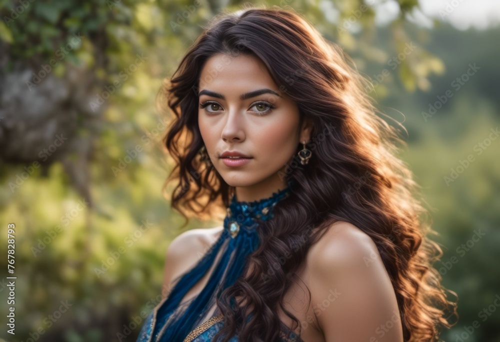 A Portrait Of Breathtakingly Gorgeous, Exotic, Beautiful Woman.
A Portrait Of Breathtakingly Gorgeous, Exotic, Beautiful Woman.