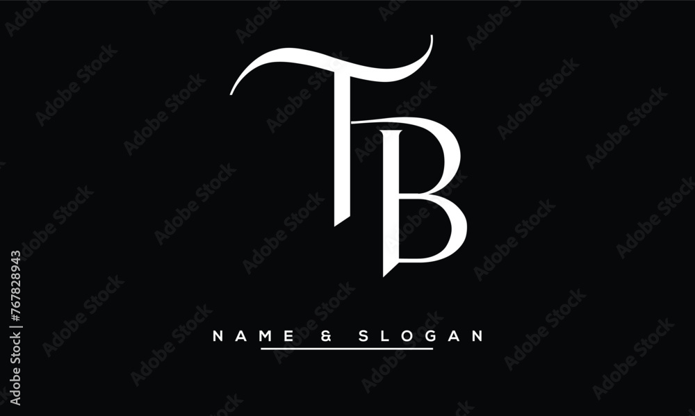 TB, BT, T, B Abstract Letters Logo Monogram TB, BT, T, B Abstract Letters Logo Monogram