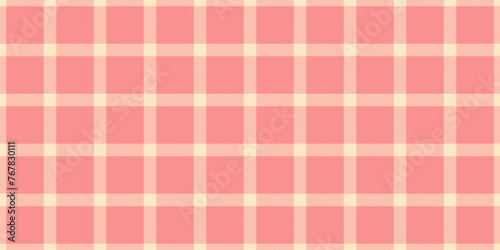 Funky pattern vector tartan, flannel background fabric texture. Merry christmas textile check seamless plaid in bisque and red colors.