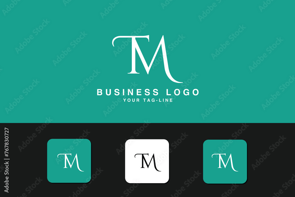 Ταπετσαρία Alphabet Letters tm, mt, Initials Logo Monogram