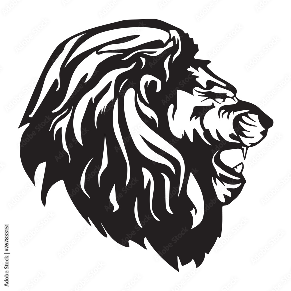 Fototapeta premium lion animal icon symbol illustration