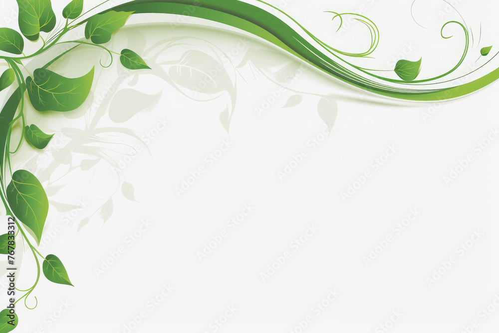 Abstract illustration Flora frame on white background. Abstract illustration Flora frame on white background.