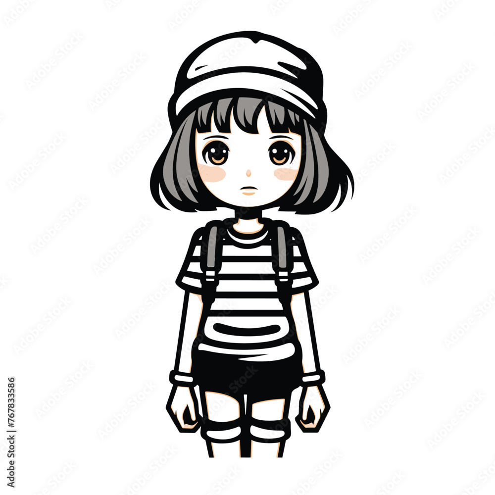 An expressive person in casual wea