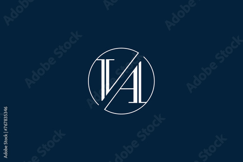 VA, AV, V, A, Abstract Letters Logo Monogram