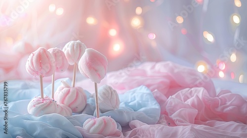 cotton candy Soft pink textured background with a feathery pattern photo
