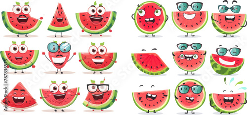 Cute fruit in sunglasses surf. Summer time party