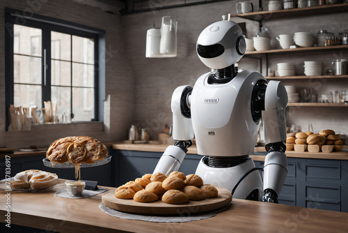 Roboter als Bäcker in der Backstube