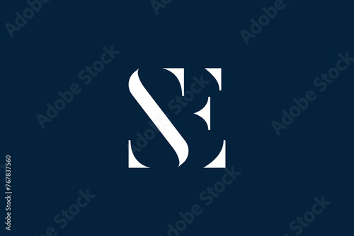 Alphabets SE, ES Initials Logo Monogram