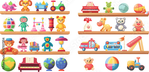  Funny animal baby piano constructor girl doll and ball robot plush bear colorful vintage elements for child joy