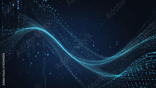 Gleaming Digital Waves, A Dynamic Representation of Data Flow and Connectivity