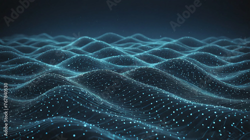 Digital Waveform Landscape, A Visualization of Data Flow and Cybernetic Integration