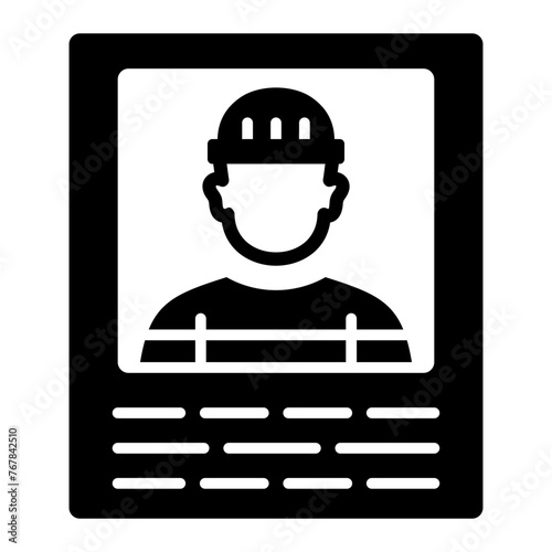  Wanted glyph icon