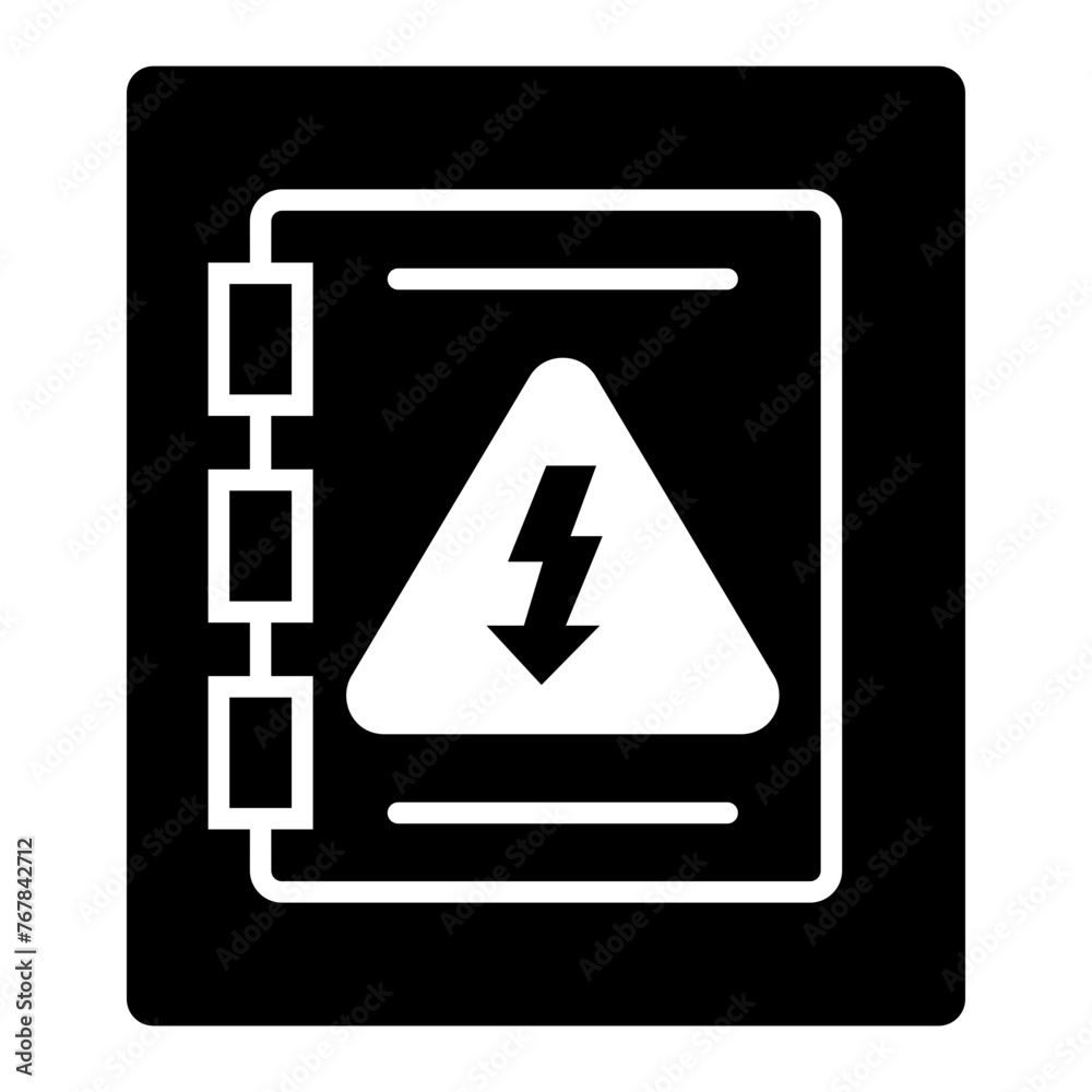 Warning Sign glyph icon Warning Sign glyph icon