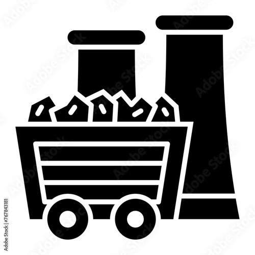   Mining Industry glyph icon