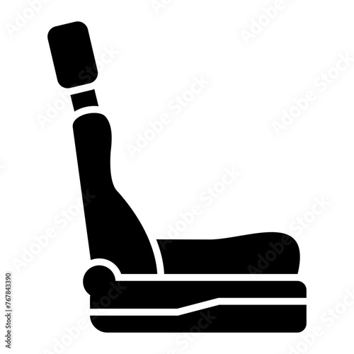   Car Seat glyph icon