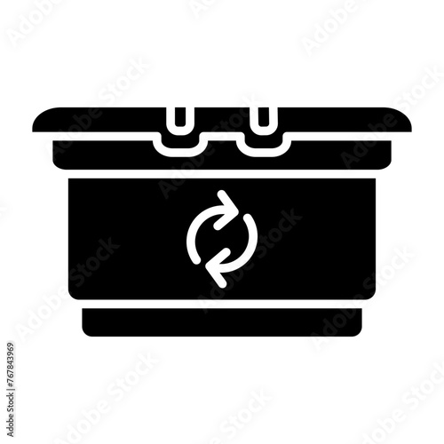   Packaging reduction glyph icon