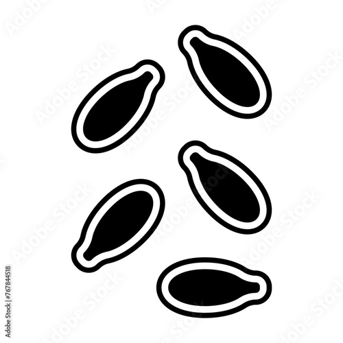   Pumpkin seeds glyph icon