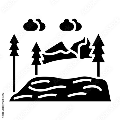   Lakeside Picnic glyph icon