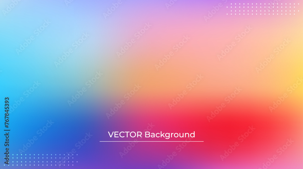 Smooth and blurry colorful gradient mesh background. Modern bright rainbow colors. Easy editable soft colored vector banner template. Premium quality Smooth and blurry colorful gradient mesh background. Modern bright rainbow colors. Easy editable soft colored vector banner template. Premium quality