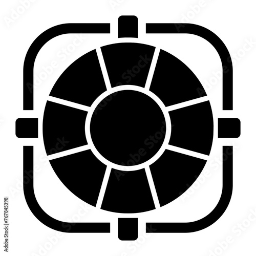   Life Preserver Parcel glyph icon