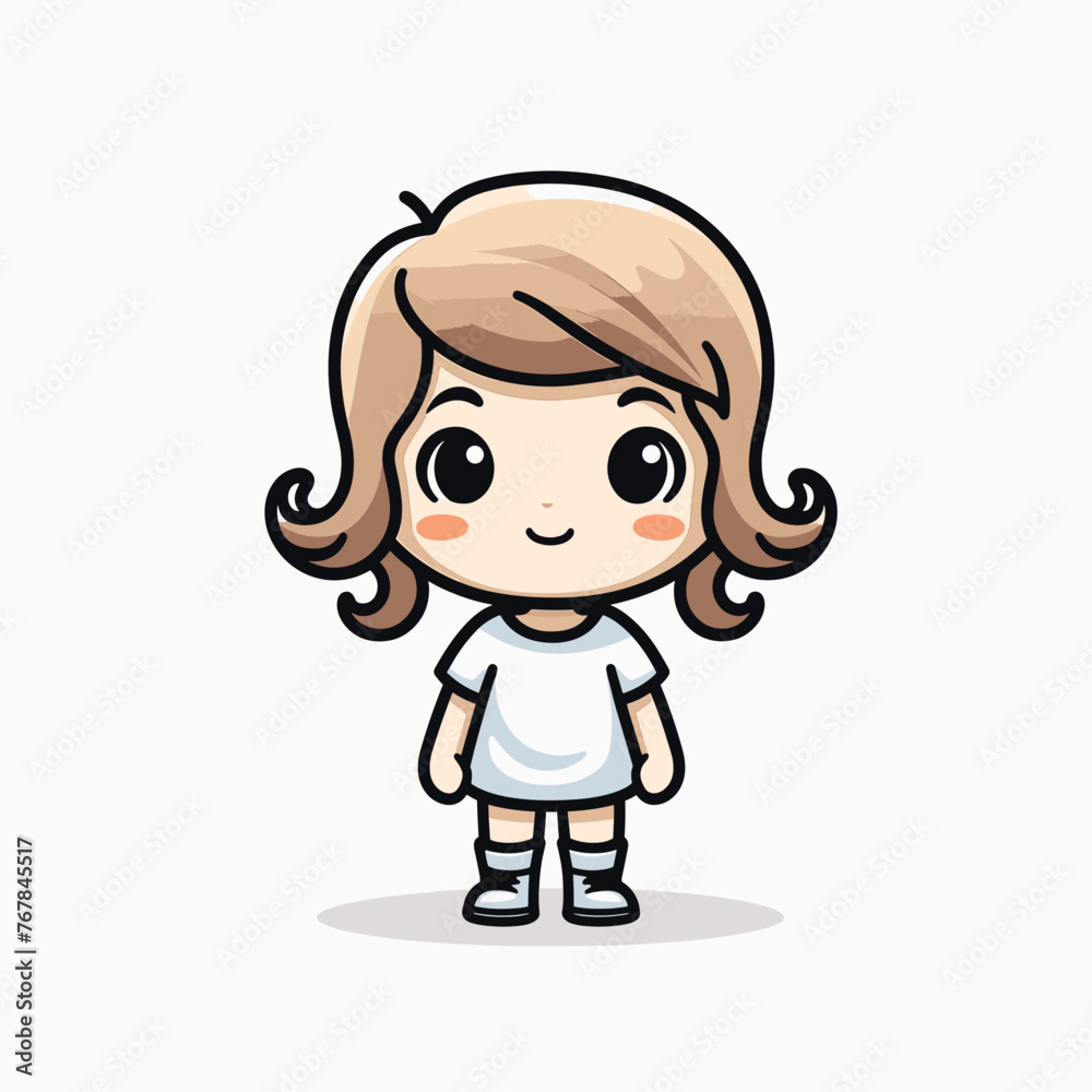 A cheerful cartoon character with spiky hair and big eyes A cheerful cartoon character with spiky hair and big eyes