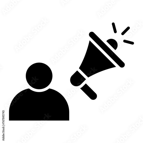   Advocacy glyph icon