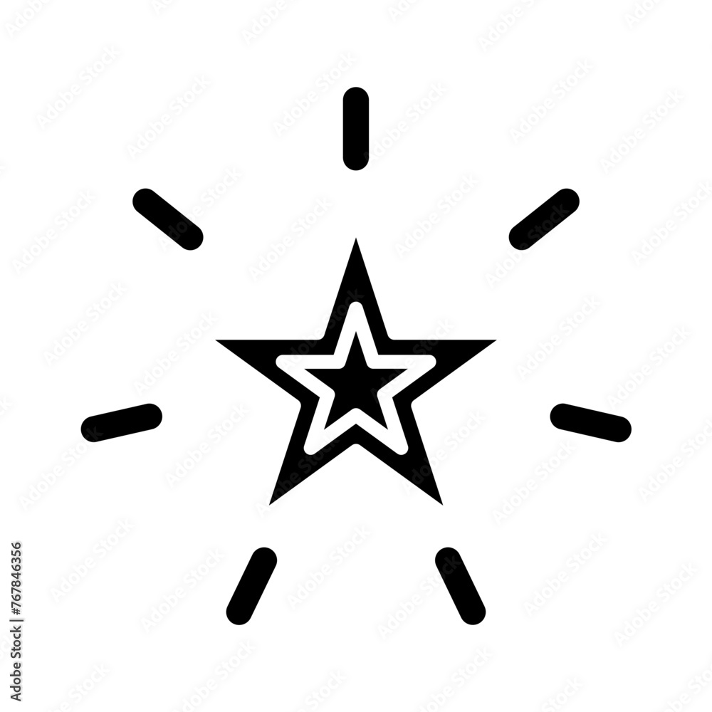 Fototapeta premium Radiant Bliss glyph icon