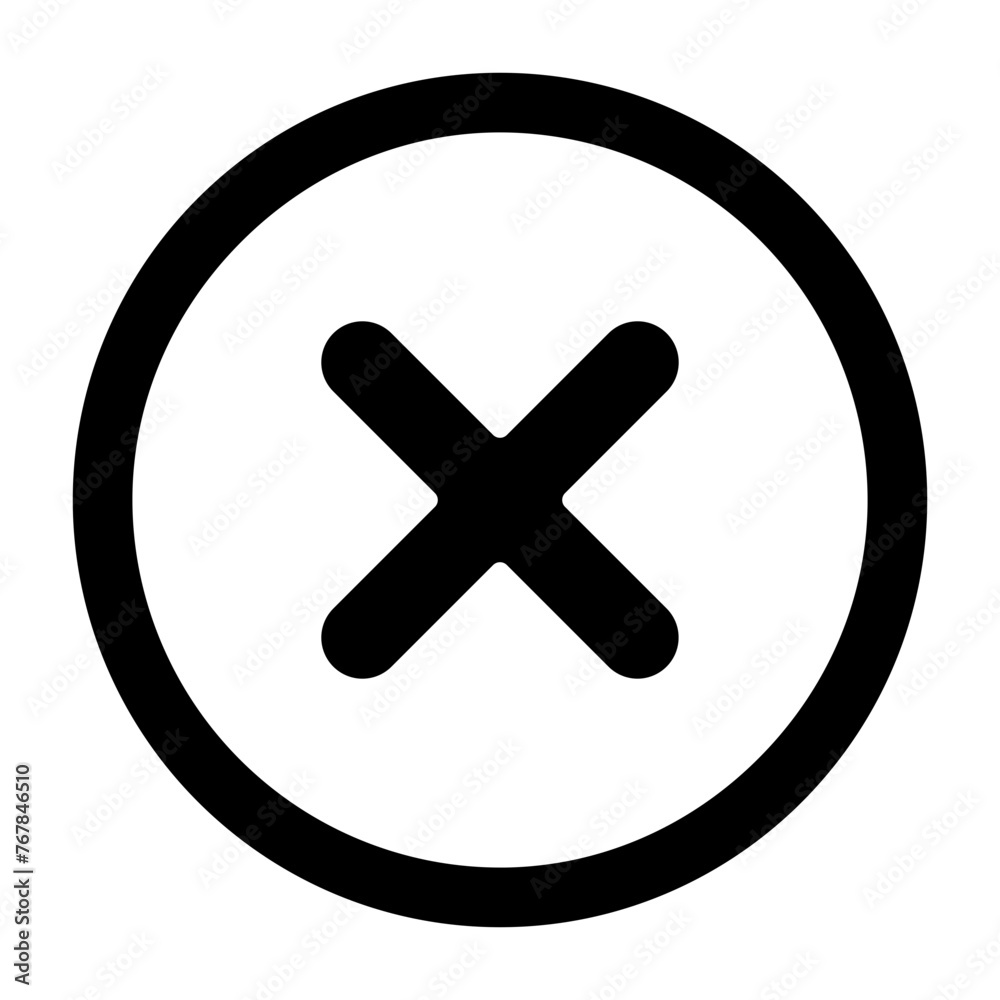 Obraz premium cross glyph icon