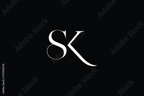 SK, KS, S, K, Abstract Letters Logo Monogram photo