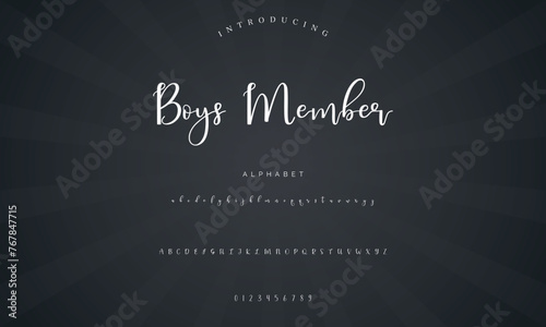 signature Font Calligraphy Logotype Script Brush Font Type Font lettering handwritten