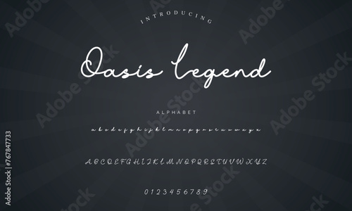 signature Font Calligraphy Logotype Script Brush Font Type Font lettering handwritten