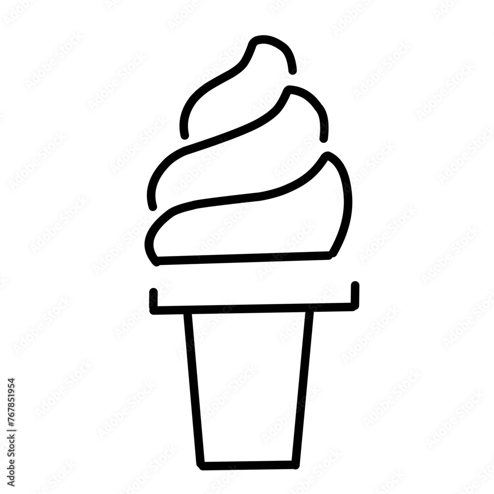 set of ice cream icons