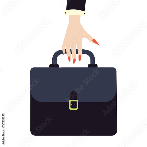 suitcase in a hand