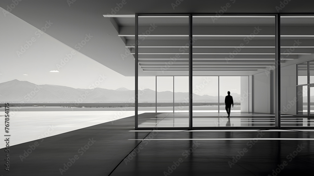 Modern Urban Wide open space. Beautifully designed futuristic interior architecture of a modern building open space Modern Urban Wide open space. Beautifully designed futuristic interior architecture of a modern building open space