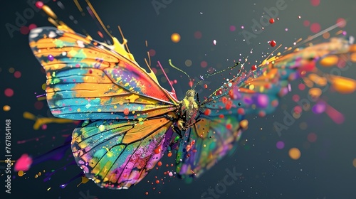 "A Colorful Butterfly Flying Through the Air"   © zahidcreat0r