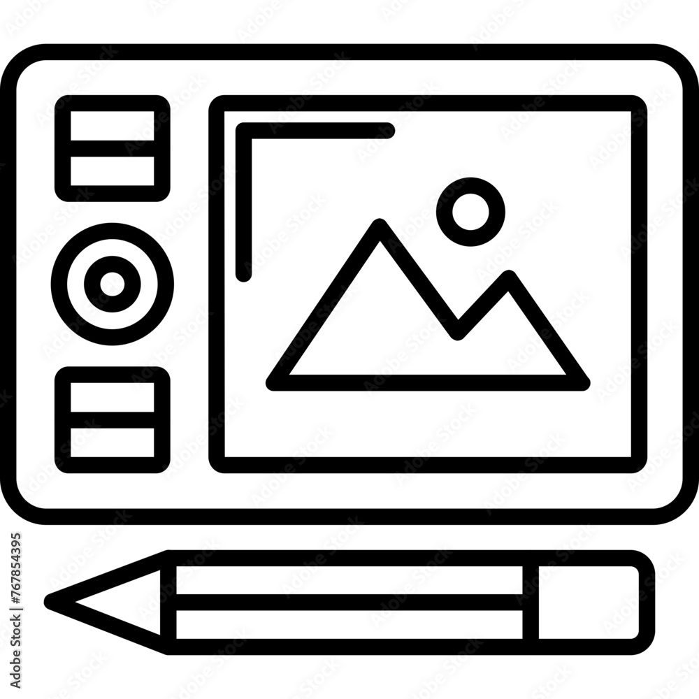 Graphic Tablet Icon Graphic Tablet Icon