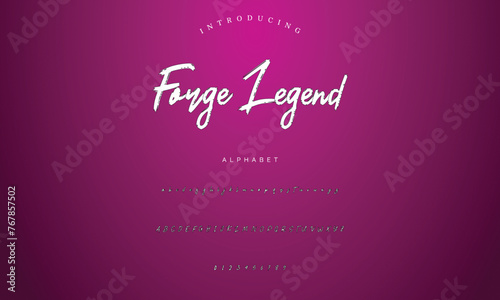 signature Font Calligraphy Logotype Script Brush Font Type Font lettering handwritten