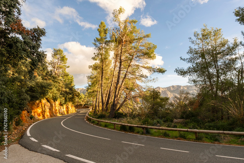 beautiful photo of road in the mountains, Mallorca, Spain
