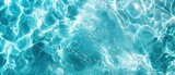 Water surface line on blue background banner