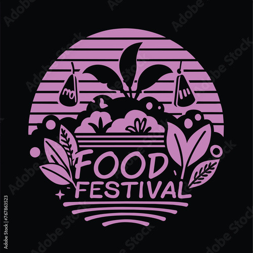 food festival logo design