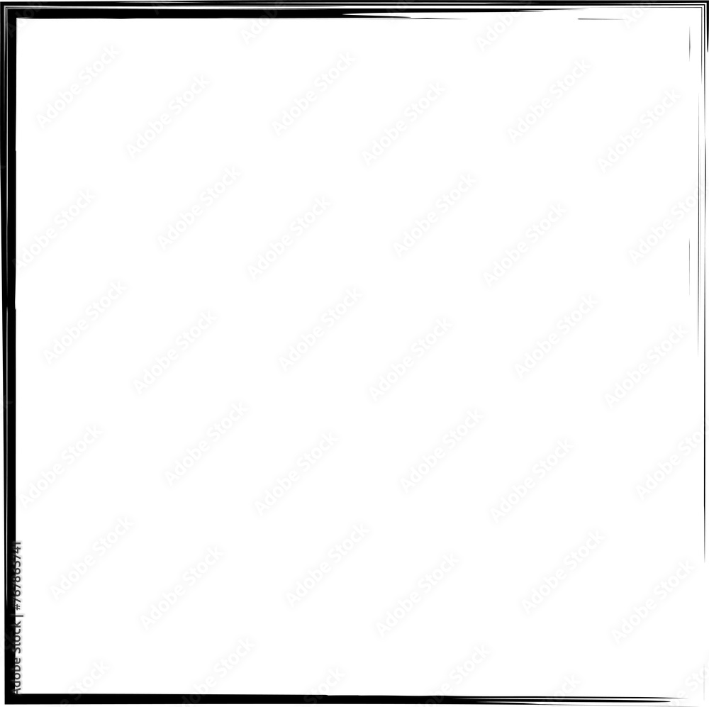 Obraz premium Square frames brush strokes. Set of design elements