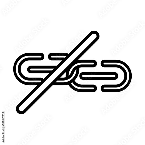 Unlink line icon