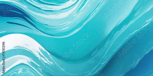Sea water ocean wave vector background. Blue water ocean sea wave seamless background. Water  ocean wave white and soft blue aqua, teal texture.  © Vactor Viky